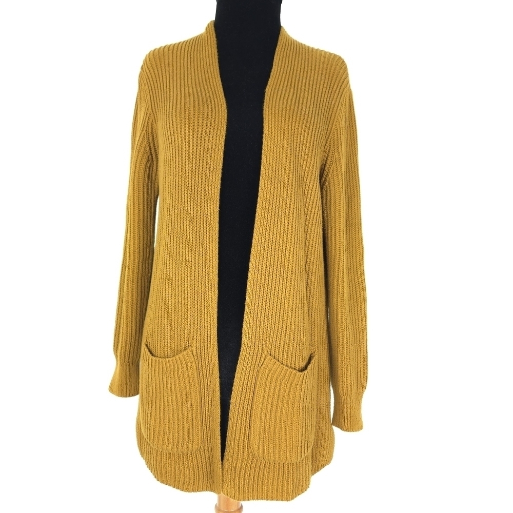 Madewell Nolan Open Stitch Patch Pocket Cotton Cardigan XS